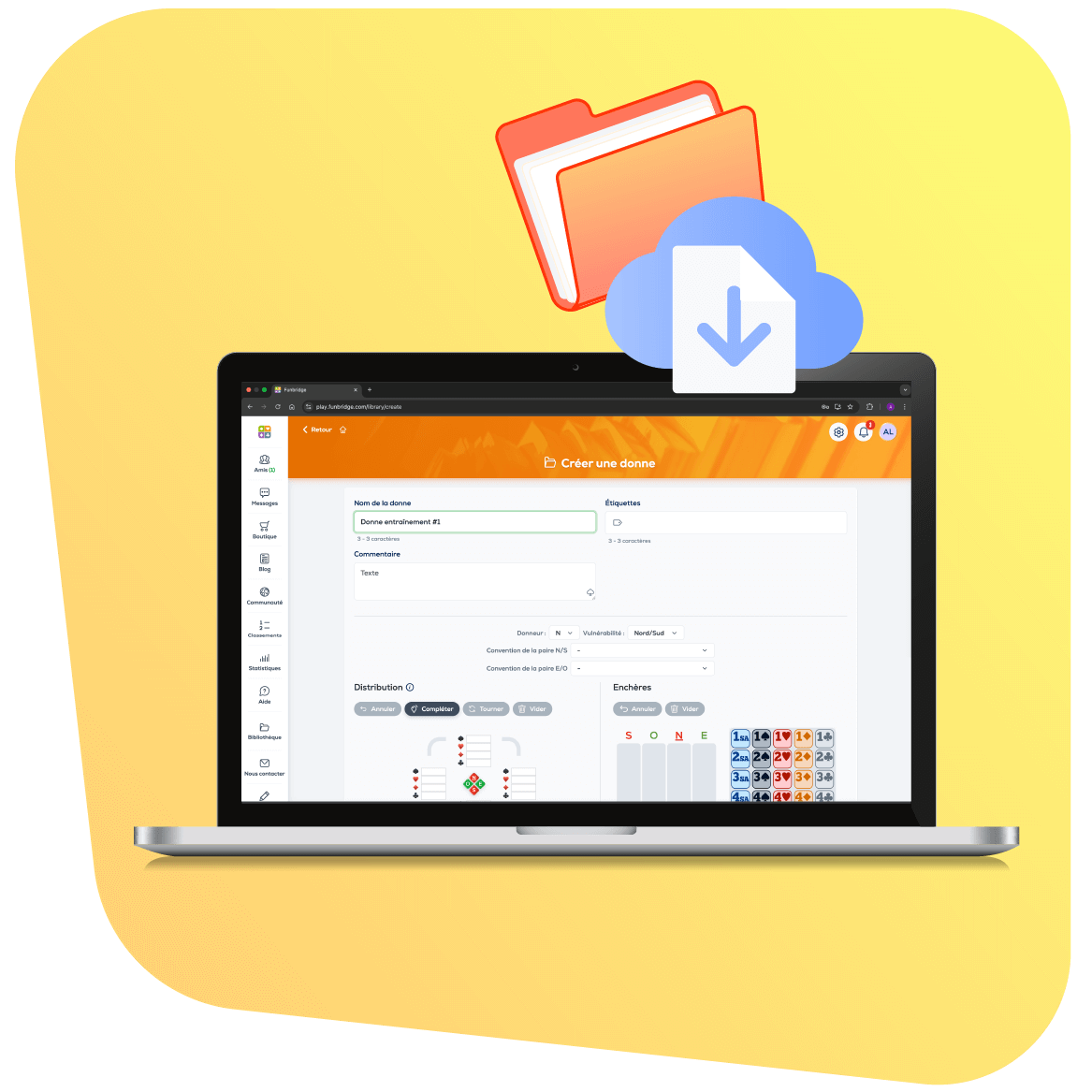 Bibliothèque de donnes de bridge