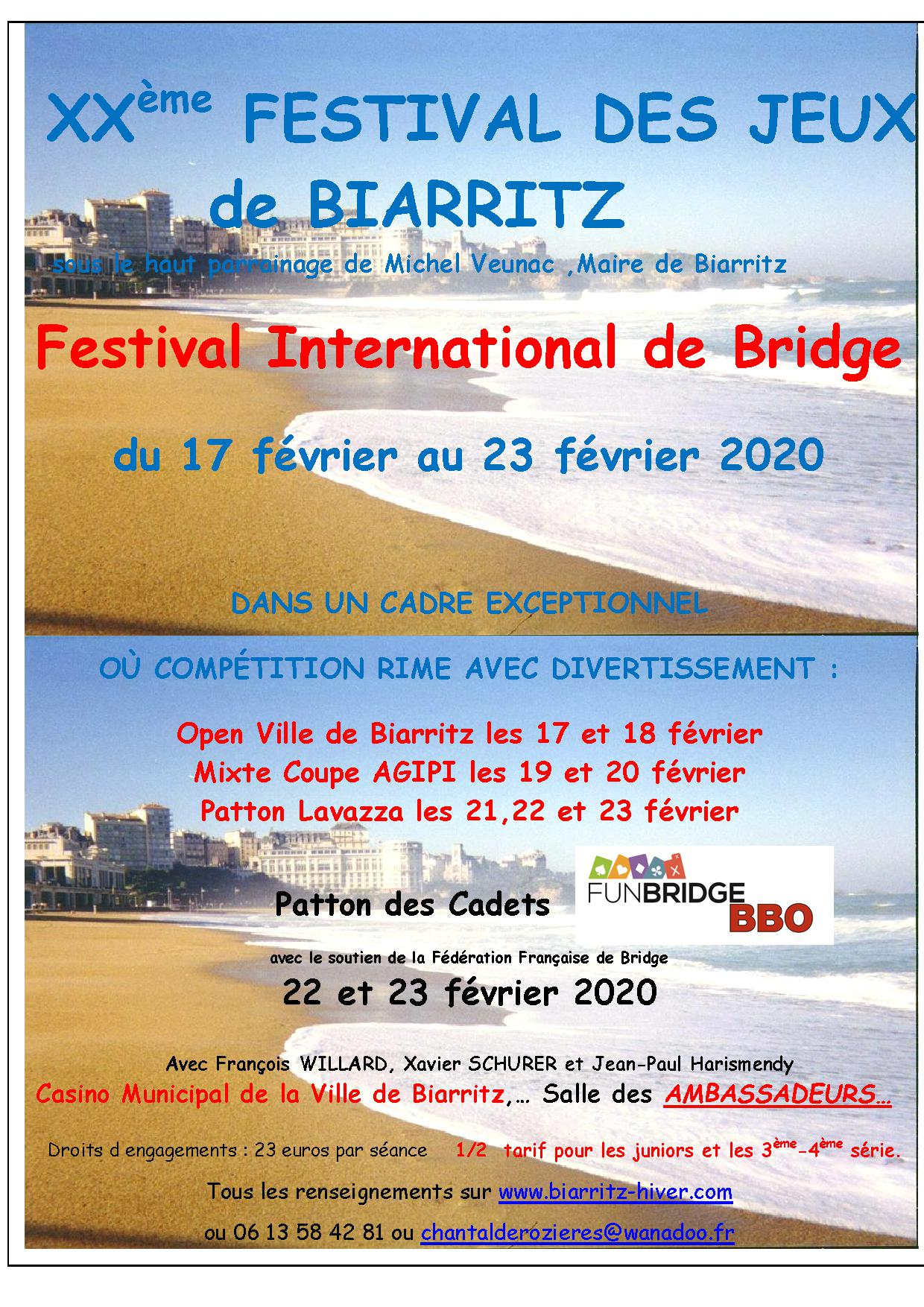 Festival International de Bridge BiarritzHiver Blog Funbridge
