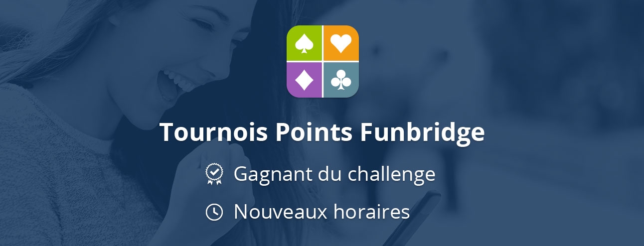 Newsletter Funbridge novembre 2018 : tournois Points Funbridge