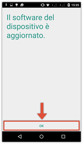 Sezione Aggiornamenti software nelle impostazioni Android