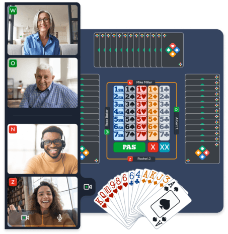 Play bridge with real players